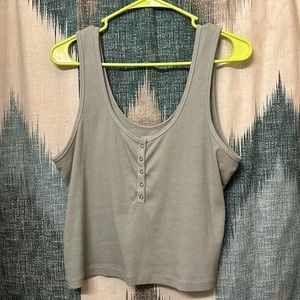 Abercrombie Soft A&F Rib Crop Top